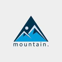 montagna illustrazione logo vettore design