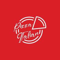 Pizza logo illustrazione vettore design