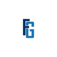 fg lettera logo vettore illustrazione simbolo design.
