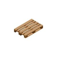 di legno pallet icona vettore