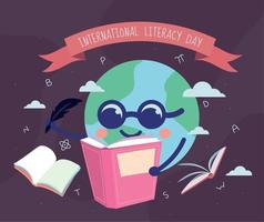 giornata internazionale dell'alfabetizzazione vettore