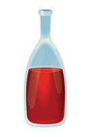 icona della bottiglia di vino vettore