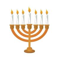 ebraico lampadario menorah vettore