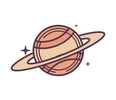 spazio Saturno pianeta vettore