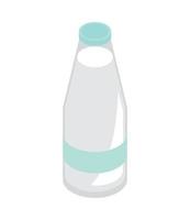 icona della bottiglia di latte vettore