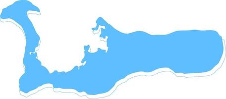 mappa vettoriale delle isole cayman. stile minimalista disegnato a mano.