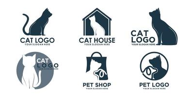 animale domestico logo design con creativo unico stile premio vettore parte 4