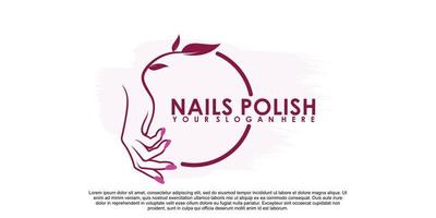 chiodo polacco logo design con creativo concetto premio vettore parte 2
