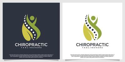 chiropratica logo design per massaggio terapia Salute premio vettore parte 4