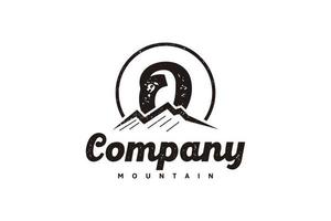 logo o ,iniziale design ispirazione con montagna logo vettore