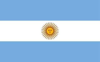 bandiera argentina vettore illustrazione simbolo nazionale nazione icona. la libertà nazione bandiera argentina indipendenza patriottismo celebrazione design governo internazionale ufficiale simbolico oggetto cultura