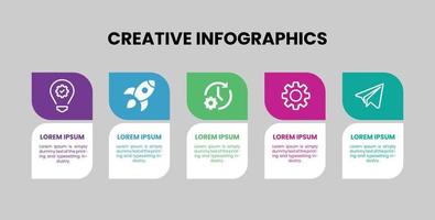 progettazione infografica aziendale vettore