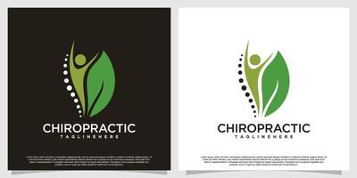 chiropratica logo design per massaggio terapia Salute premio vettore parte 6