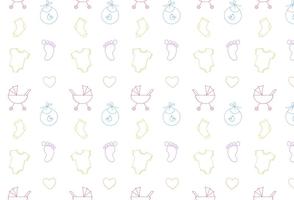 Baby Pattern Vector gratuito