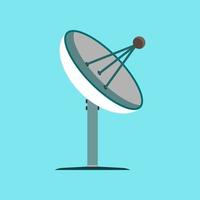 satellitare antenna trasmissione spazio tv illustrazione vettore icona. cartello globale ragnatela attività commerciale informazione onda. industria parabolico piatto