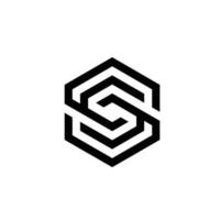 lettera S logo disegni professionista vettore