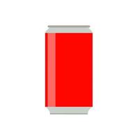 bibita bottiglia rosso fresco oggetto Salute pulito cartello vettore icona. bevanda Coca Cola Prodotto estate isolato bevanda succo può