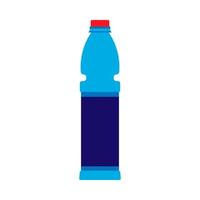 acqua bottiglia plastica oggetto naturale stile di vita simbolo vettore icona. acqua bevanda minerale bibita blu. bicchiere bevanda contenitore