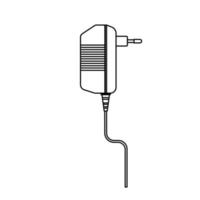 elettrico spina vettore icona energia energia tecnologia illustrazione cartello schema. attrezzatura elettrico spina con cavo simbolo connessione isolato bianca design linea sottile. piatto nero voltaggio semplice dispositivo