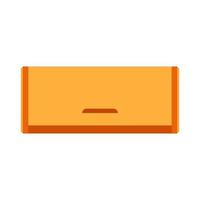 granaio di legno Marrone scatola vettore icona davanti Visualizza. fame contenitore prima colazione bidone infornare illustrazione