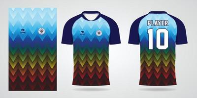 modello di design sportivo in jersey di calcio colorato vettore