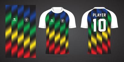 modello di design sportivo maglia da calcio vettore