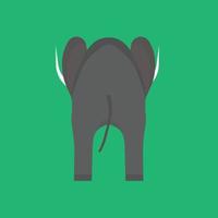 icona del vettore di elefante