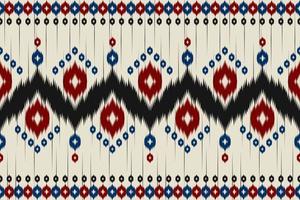 tappeto fantasia etnica art. modello senza cuciture ikat in tribale. stile americano, messicano. design per sfondo, carta da parati, illustrazione vettoriale, tessuto, abbigliamento, moquette, tessuto, batik, ricamo. vettore