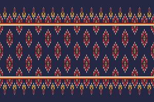 tappeto etnico modello arte. ikat senza soluzione di continuità modello tradizionale. americano, messicano stile. design per sfondo, sfondo, vettore illustrazione, tessuto, vestiario, tappeto, tessile, batik, ricamo.