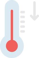 illustrazione vettoriale della temperatura su uno sfondo. simboli di qualità premium. icone vettoriali per il concetto e la progettazione grafica.