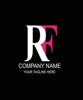 moderno rf tipografia logo design ispirazione vettore