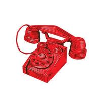telefono Vintage ▾ disegno vettore