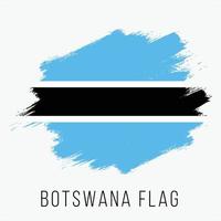 grunge Botswana vettore bandiera