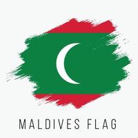 grunge Maldive vettore bandiera