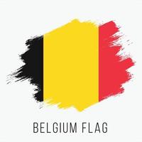 grunge Belgio vettore bandiera