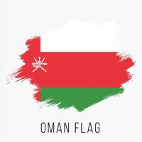 grunge Oman vettore bandiera