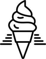 icona di gelato vettore