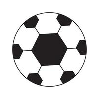 palla con esagonale modello e nero e bianca colore vettore