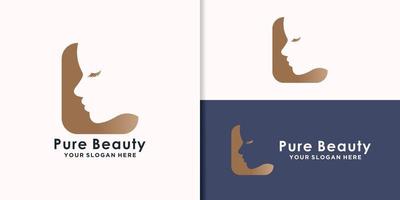 bellezza logo il branding modello con creativo concetto vettore