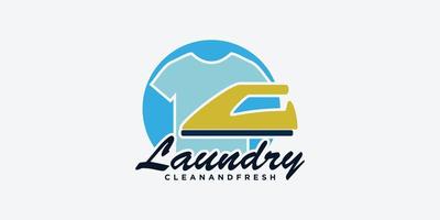 lavanderia lavaggio macchina logo con creativo concetto per voi lavanderia imprenditori icona vettore