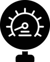 icona del glifo del misuratore vettore