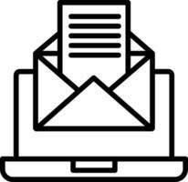 e-mail marcatura icona vettore