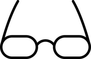 icona della linea di occhiali vettore