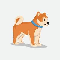 shiba inu cartone animato vettore gratuito