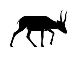 antilope animale vettore silhouette