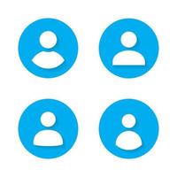 predefinito avatar profilo icona nel piatto stile. sociale media utente foto vettore