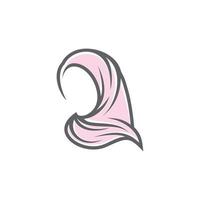 bellezza hijab logo disegni vettore muslimah moda logo modello