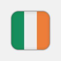 bandiera dell'Irlanda, colori ufficiali. illustrazione vettoriale. vettore