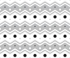 nero bianca grigio a pois cerchio il giro orizzontale zig zag linea banda punto trattino linea cerchio senza soluzione di continuità modello vettore illustrazione tovaglia, picnic stuoia avvolgere carta, stuoia, tessuto, tessile, sciarpa