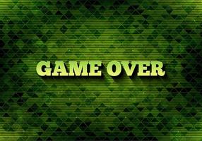 messaggio pixel vettoriale: game over vettore